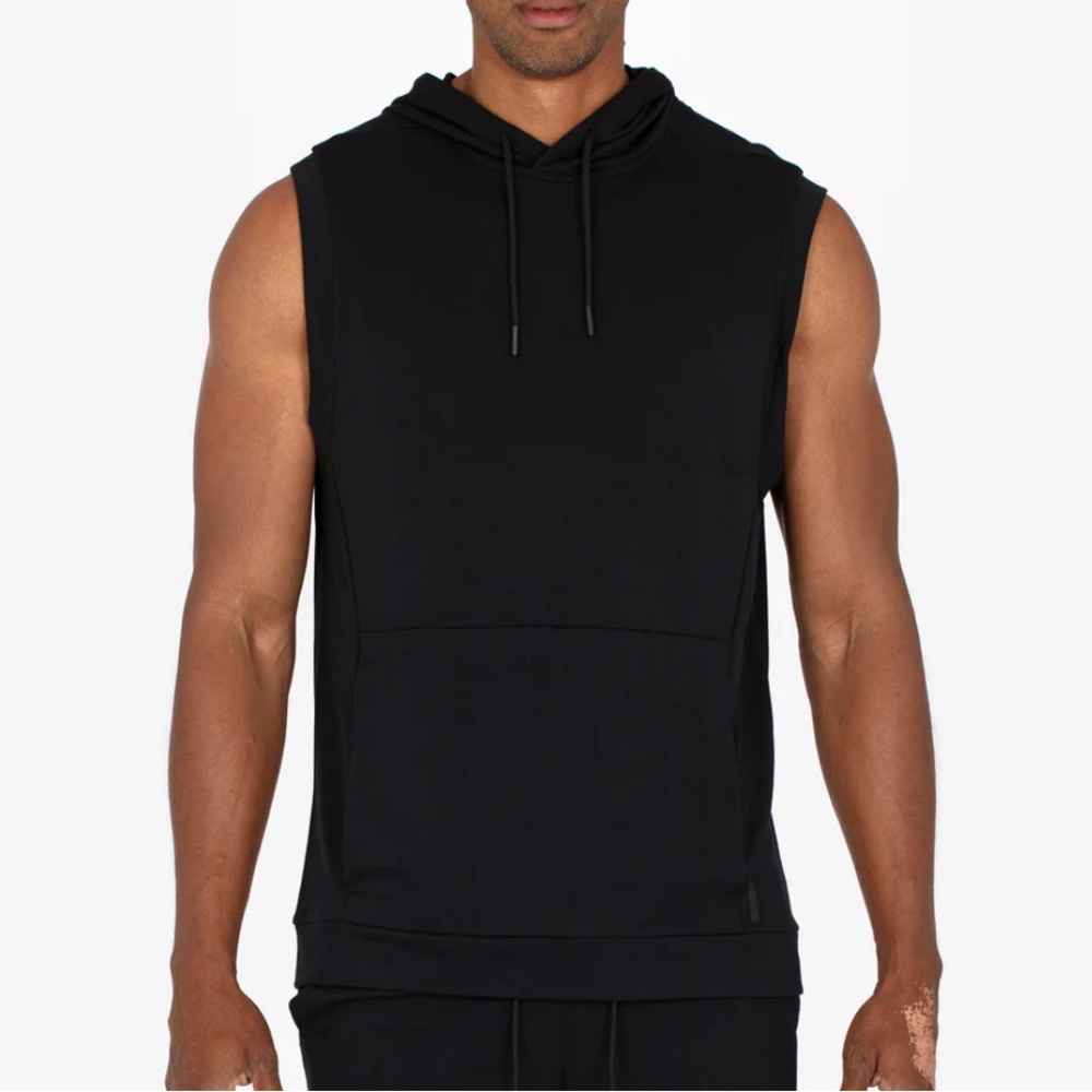 Layer 8 Qwick-Dry black sleeveless boxing hoodie tank top size small